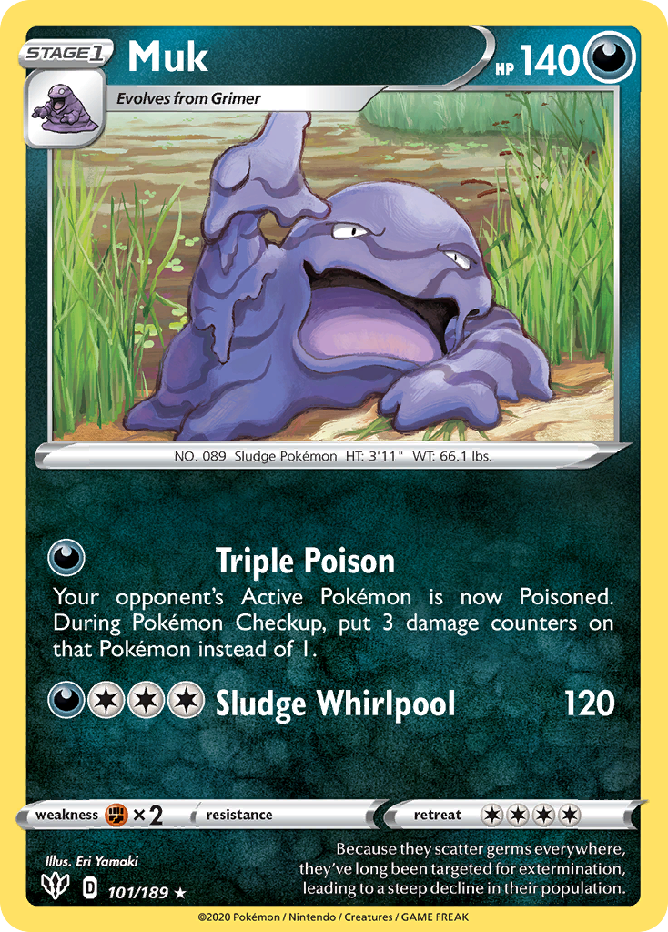 Muk (101/189) [Sword & Shield: Darkness Ablaze] | Galactic Gamez