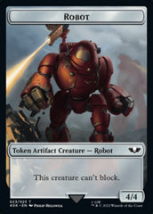 Astartes Warrior // Robot Double-sided Token (Surge Foil) [Universes Beyond: Warhammer 40,000 Tokens] | Galactic Gamez