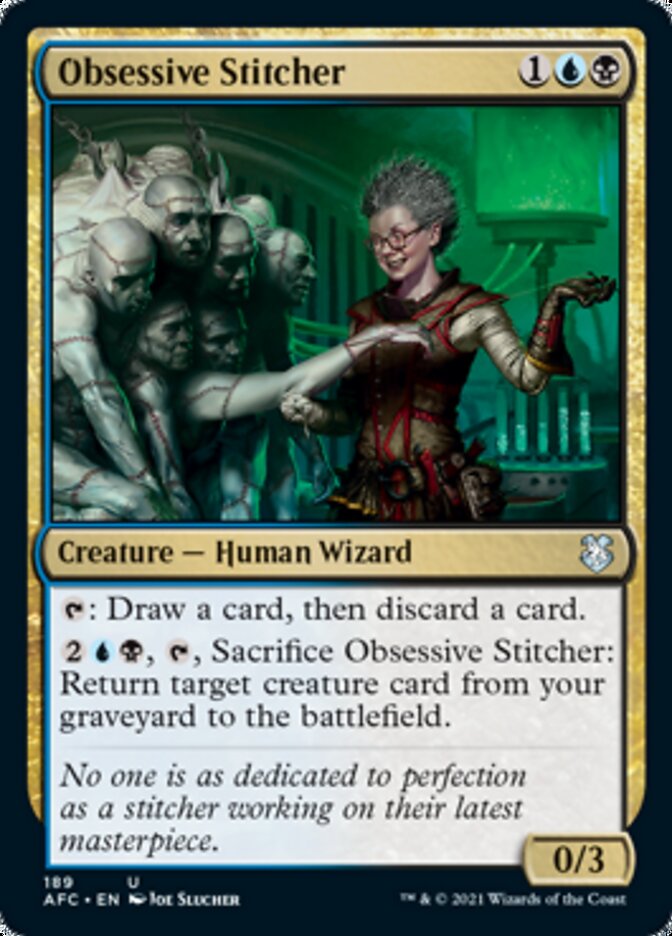 Obsessive Stitcher [Dungeons & Dragons: Adventures in the Forgotten Realms Commander] | Galactic Gamez