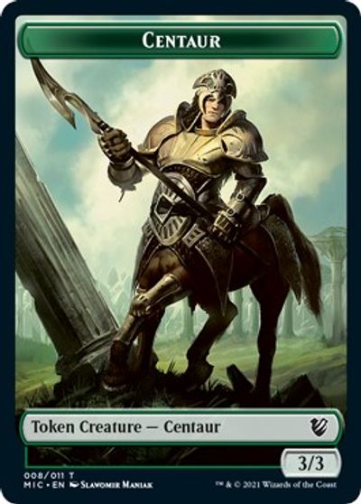 Centaur // Wolf Double-sided Token [Innistrad: Midnight Hunt Commander] | Galactic Gamez