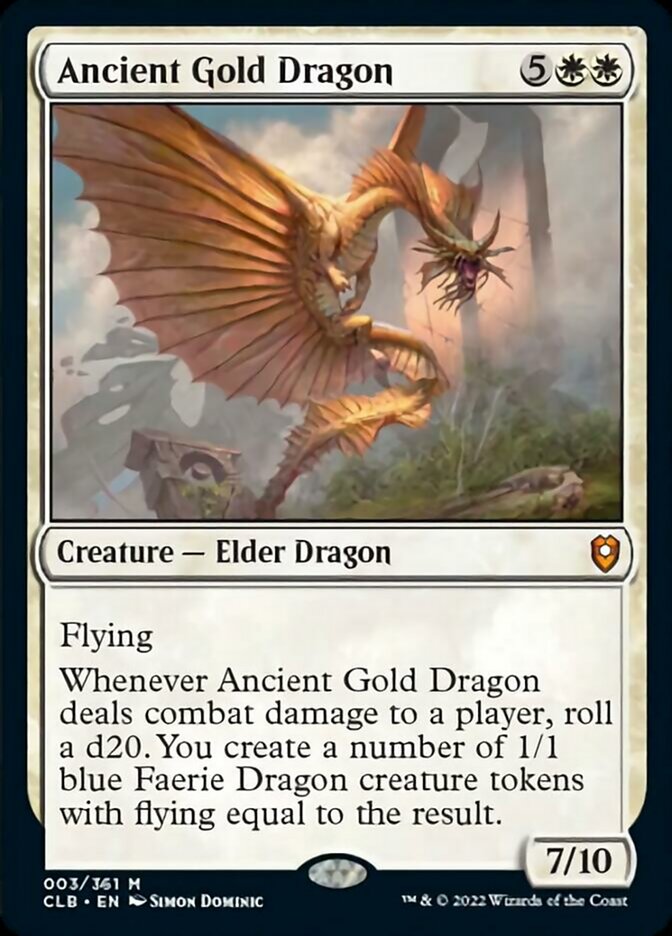 Ancient Gold Dragon [Commander Legends: Battle for Baldur's Gate] | Galactic Gamez