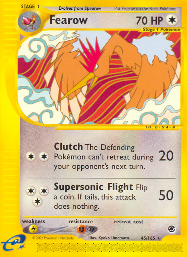 Fearow (45/165) [Expedition: Base Set] | Galactic Gamez