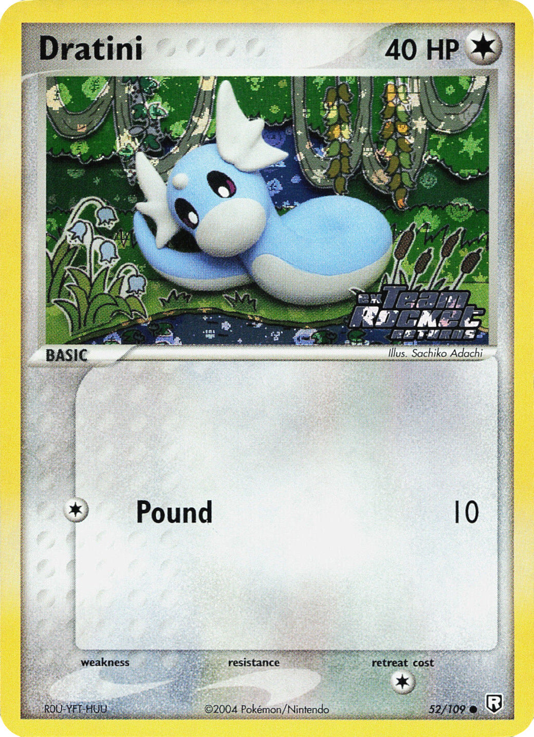 Dratini (52/109) (Stamped) [EX: Team Rocket Returns] | Galactic Gamez