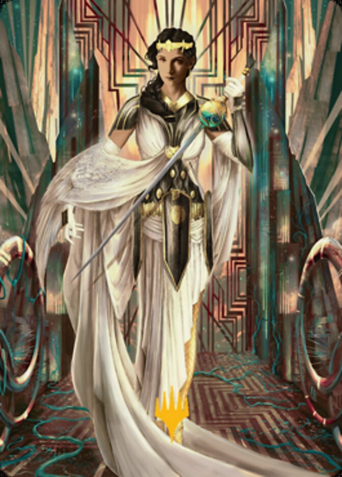 Elspeth Resplendent 2 Art Card (Gold-Stamped Signature) [Streets of New Capenna Art Series] | Galactic Gamez