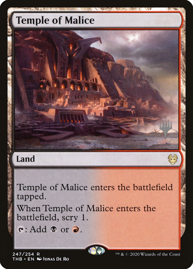 Temple of Malice (Promo Pack) [Theros Beyond Death Promos] | Galactic Gamez