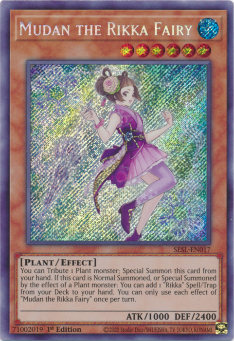 Mudan the Rikka Fairy [SESL-EN017] Secret Rare | Galactic Gamez