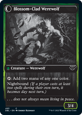 Weaver of Blossoms // Blossom-Clad Werewolf [Innistrad: Double Feature] | Galactic Gamez