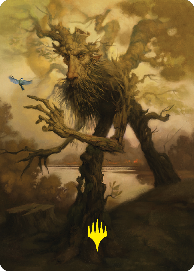 Treefolk Token Art Card (Gold-Stamped Signature) [The Lord of the Rings: Tales of Middle-earth Art Series] | Galactic Gamez