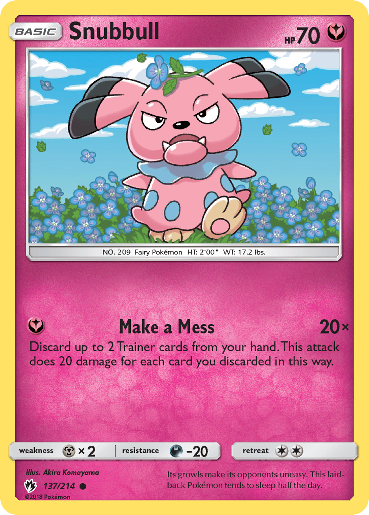 Snubbull (137/214) [Sun & Moon: Lost Thunder] | Galactic Gamez