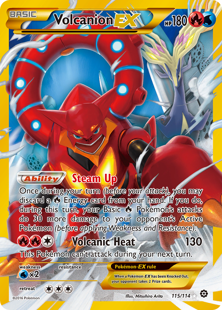 Volcanion EX (115/114) [XY: Steam Siege] | Galactic Gamez