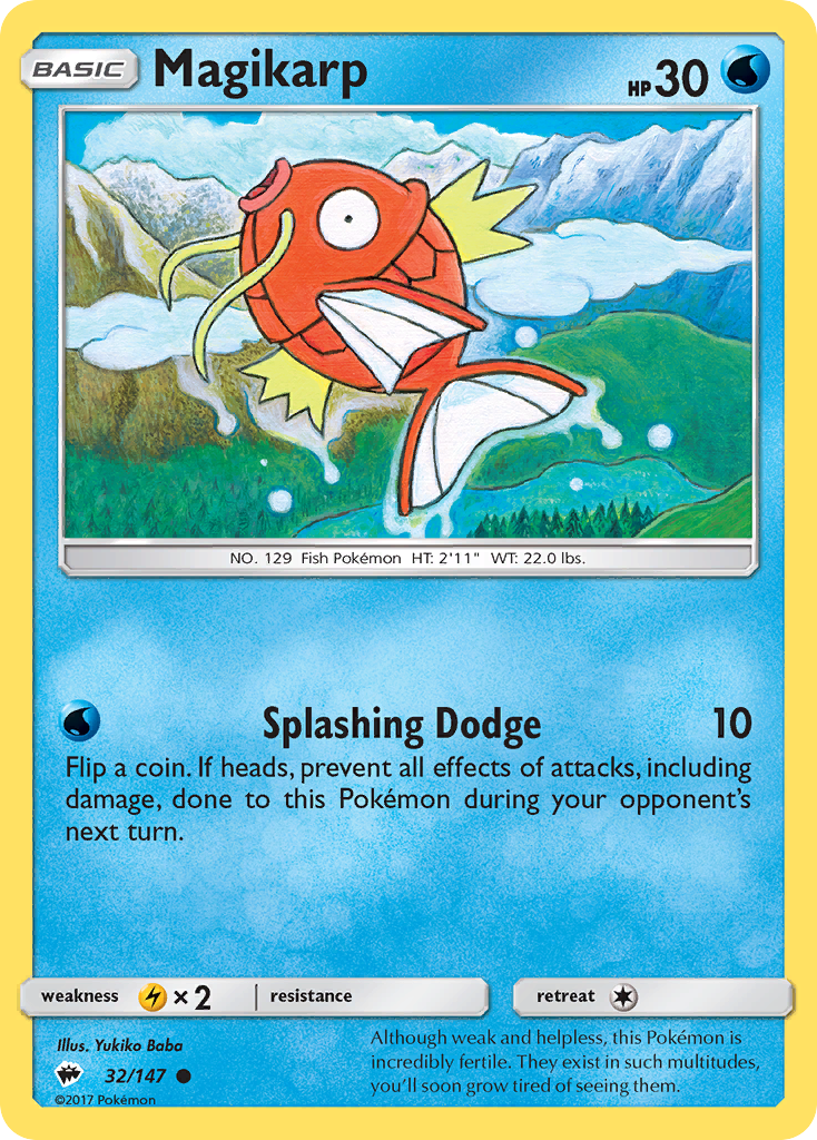 Magikarp (32/147) [Sun & Moon: Burning Shadows] | Galactic Gamez