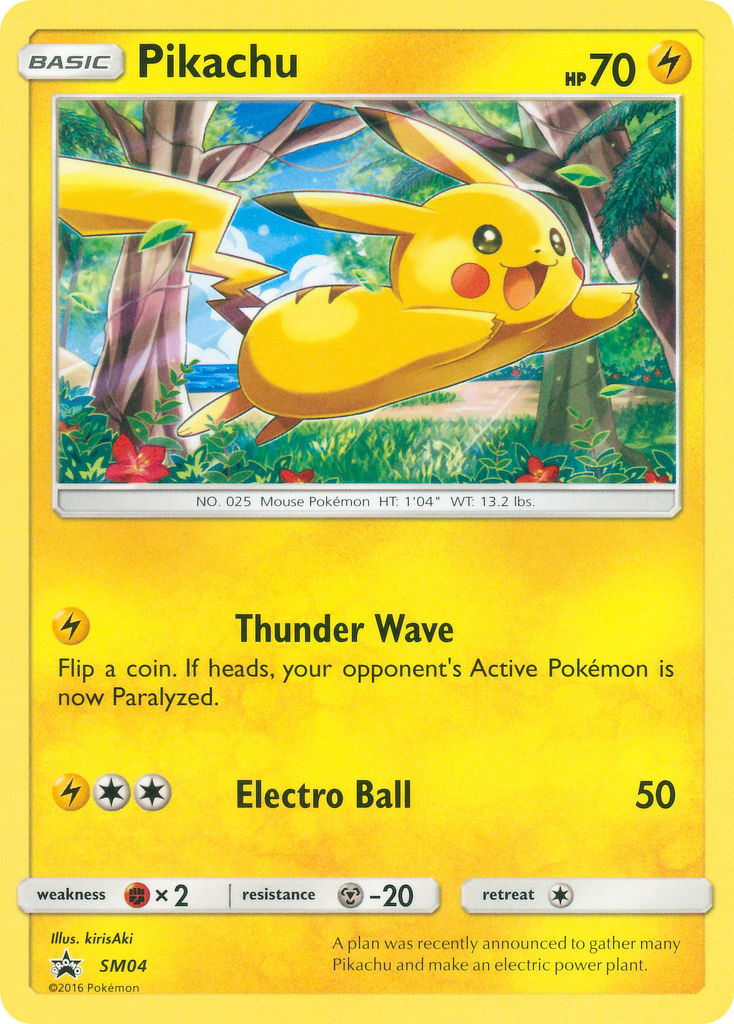 Pikachu (SM04) (Target Non Holo) [Sun & Moon: Black Star Promos] | Galactic Gamez