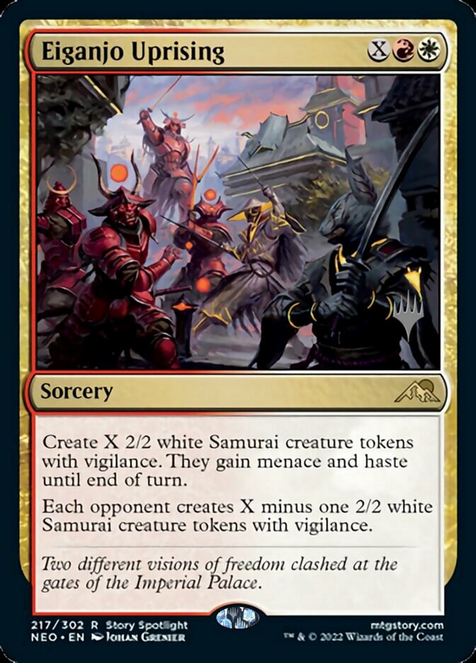 Eiganjo Uprising (Promo Pack) [Kamigawa: Neon Dynasty Promos] | Galactic Gamez