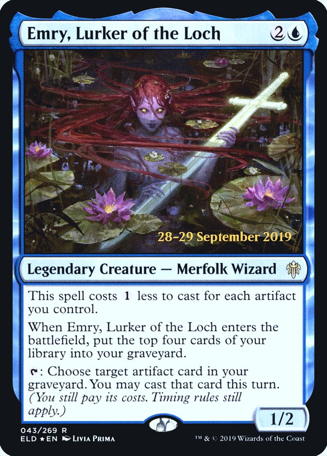 Emry, Lurker of the Loch  [Throne of Eldraine Prerelease Promos] | Galactic Gamez