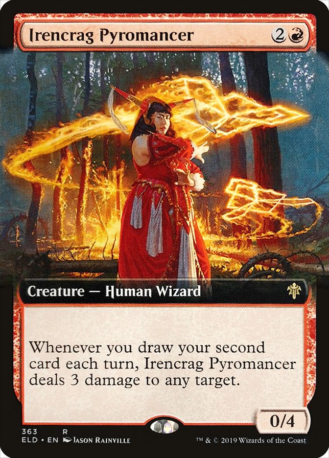 Irencrag Pyromancer (Extended Art) [Throne of Eldraine] | Galactic Gamez