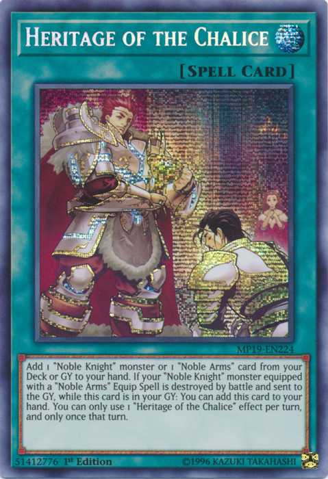 Heritage of the Chalice [MP19-EN224] Prismatic Secret Rare | Galactic Gamez