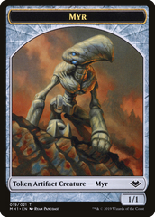 Myr // Thopter Double-Sided Token [Phyrexia: All Will Be One Commander Tokens] | Galactic Gamez