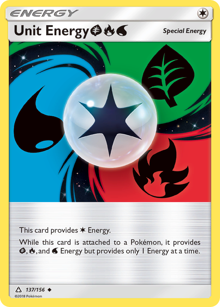 Unit Energy (137/156) (Grass, Fire, Water) [Sun & Moon: Ultra Prism] | Galactic Gamez