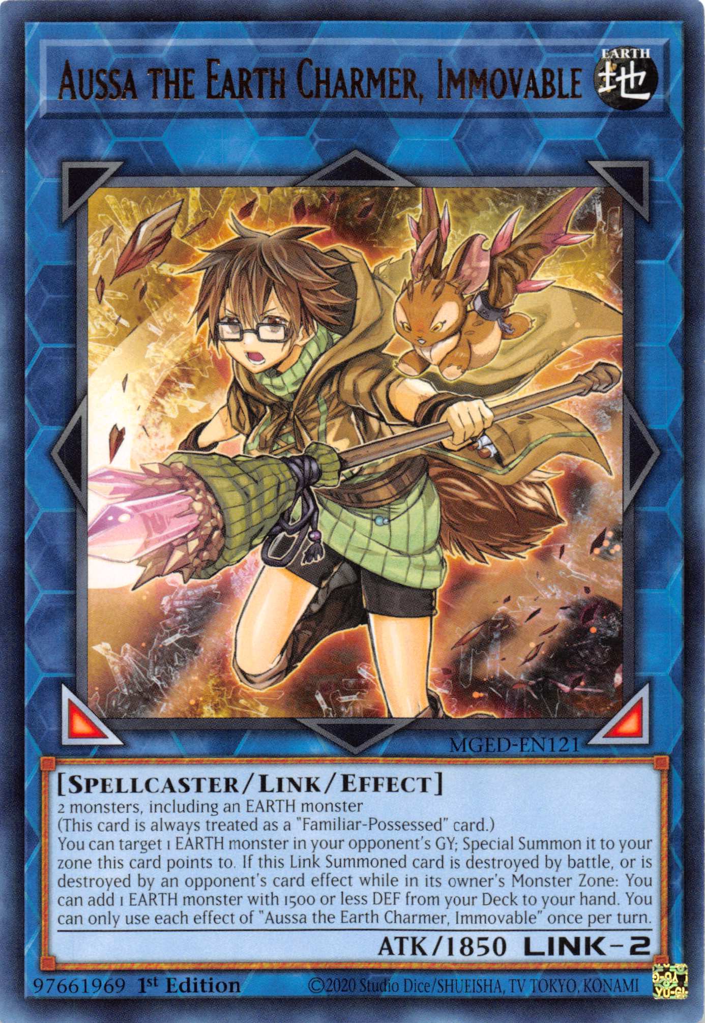 Aussa the Earth Charmer, Immovable [MGED-EN121] Rare | Galactic Gamez