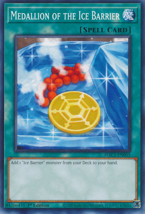 Medallion of the Ice Barrier [HAC1-EN055] Common | Galactic Gamez