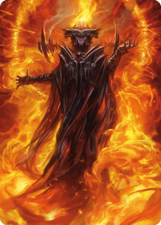 Sauron, the Dark Lord Art Card [The Lord of the Rings: Tales of Middle-earth Art Series] | Galactic Gamez
