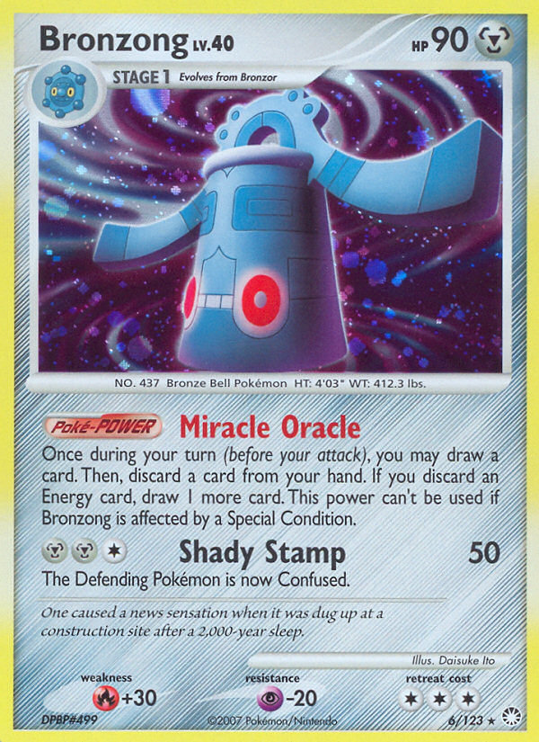 Bronzong (6/123) [Diamond & Pearl: Mysterious Treasures] | Galactic Gamez