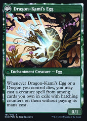 The Dragon-Kami Reborn // Dragon-Kami's Egg [Kamigawa: Neon Dynasty Prerelease Promos] | Galactic Gamez