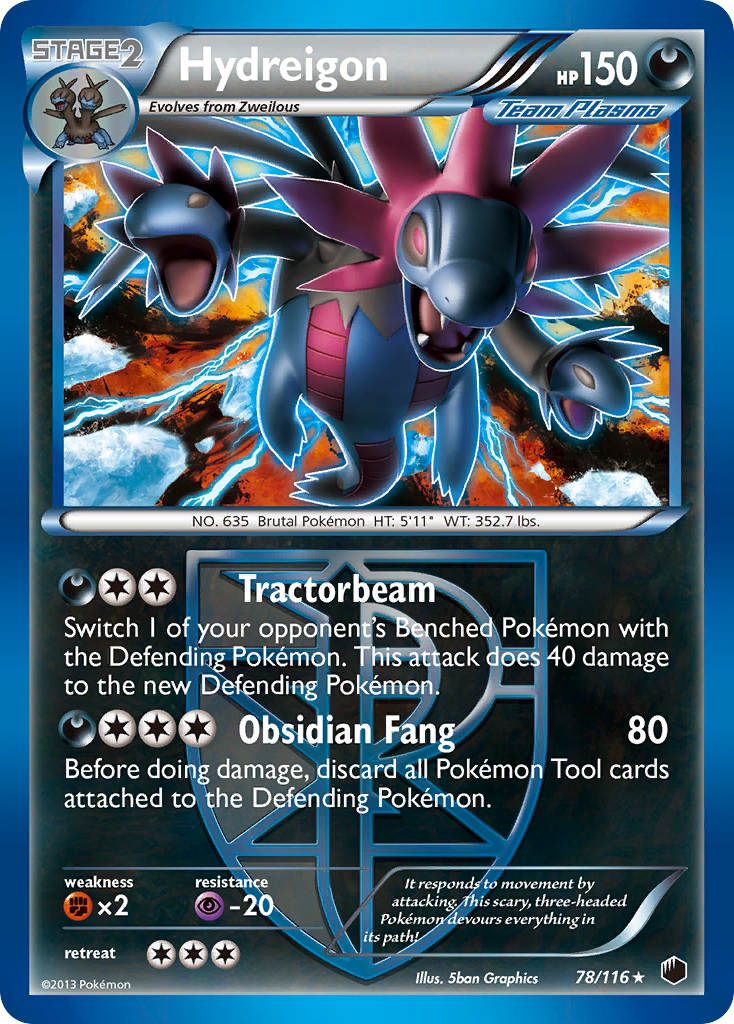 Hydreigon (78/116) [Black & White: Plasma Freeze] | Galactic Gamez