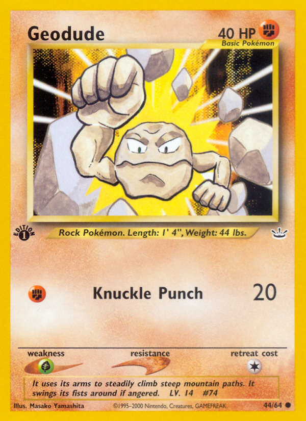 Geodude (44/64) [Neo Revelation 1st Edition] | Galactic Gamez