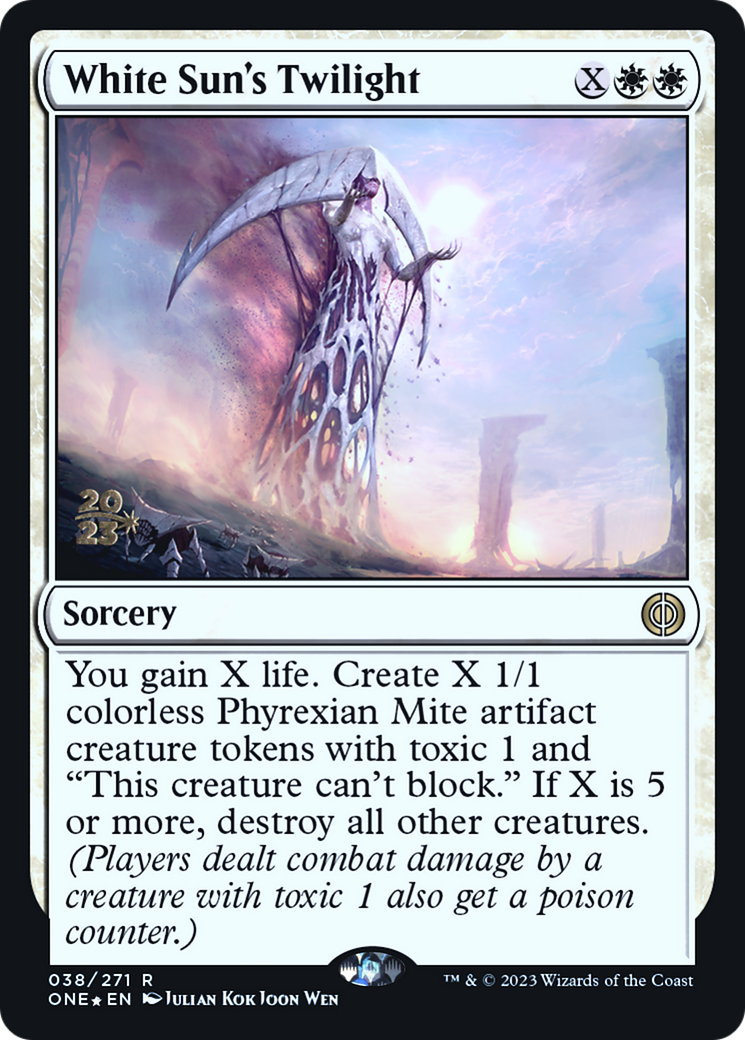 White Sun's Twilight [Phyrexia: All Will Be One Prerelease Promos] | Galactic Gamez