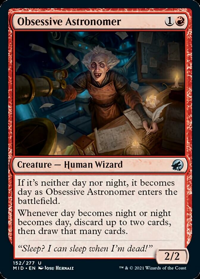 Obsessive Astronomer [Innistrad: Midnight Hunt] | Galactic Gamez