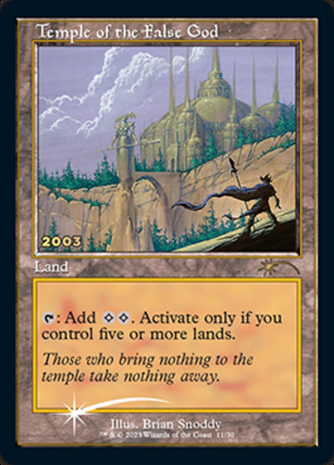 Temple of the False God [30th Anniversary Promos] | Galactic Gamez