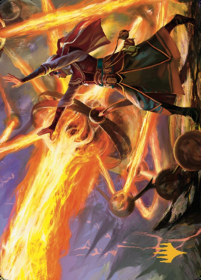 Ghitu Amplifier Art Card (Gold-Stamped Signature) [Dominaria United Art Series] | Galactic Gamez