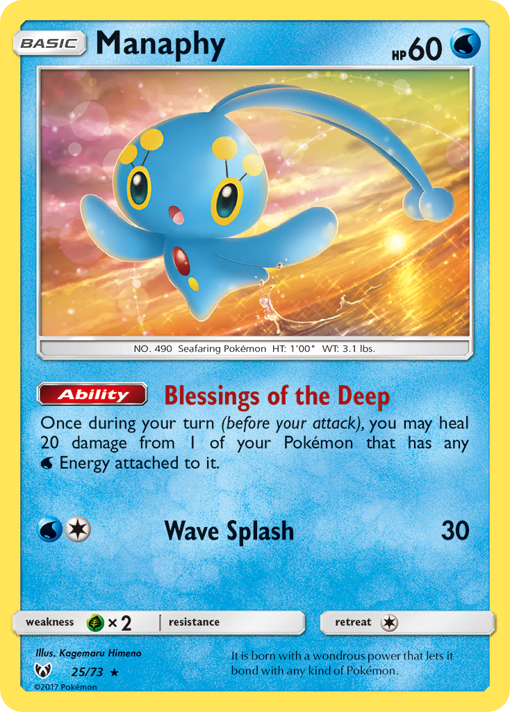 Manaphy (25/73) [Sun & Moon: Shining Legends] | Galactic Gamez