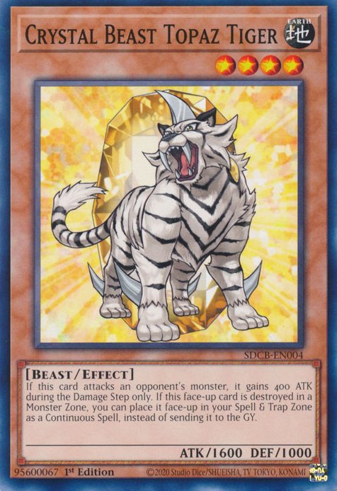 Crystal Beast Topaz Tiger [SDCB-EN004] Common | Galactic Gamez