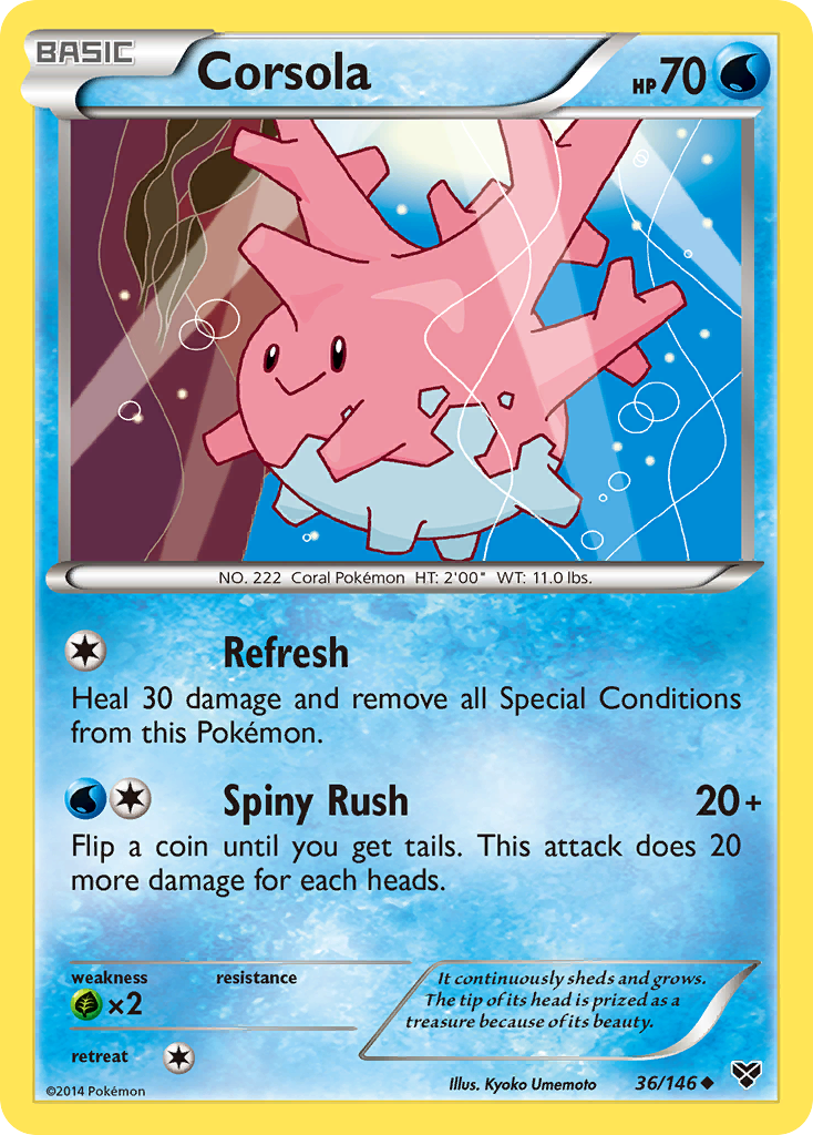 Corsola (36/146) [XY: Base Set] | Galactic Gamez