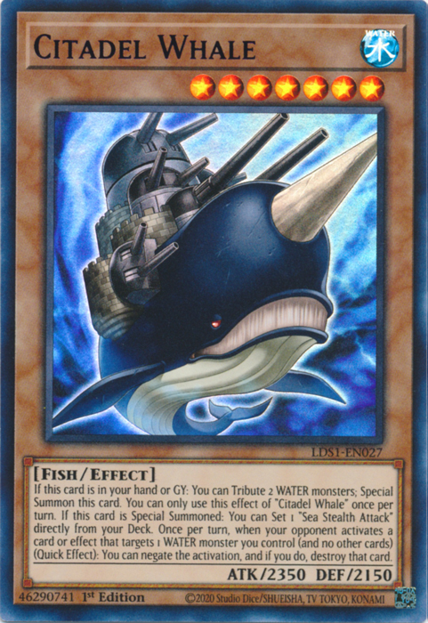 Citadel Whale (Blue) [LDS1-EN027] Ultra Rare | Galactic Gamez