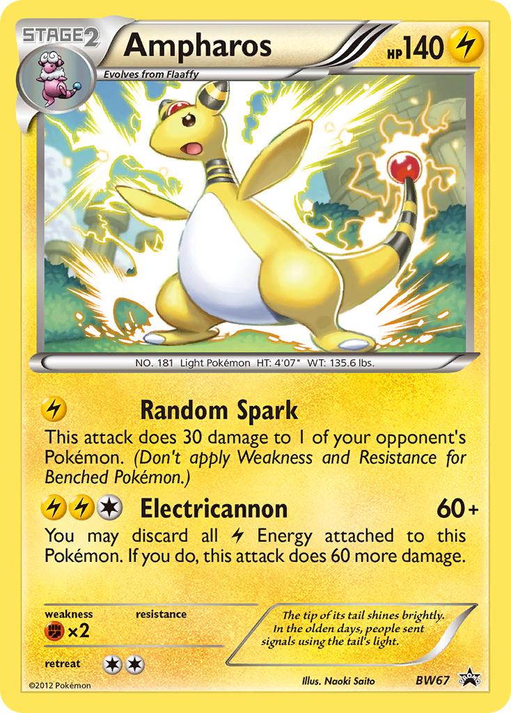 Ampharos (BW67) [Black & White: Black Star Promos] | Galactic Gamez