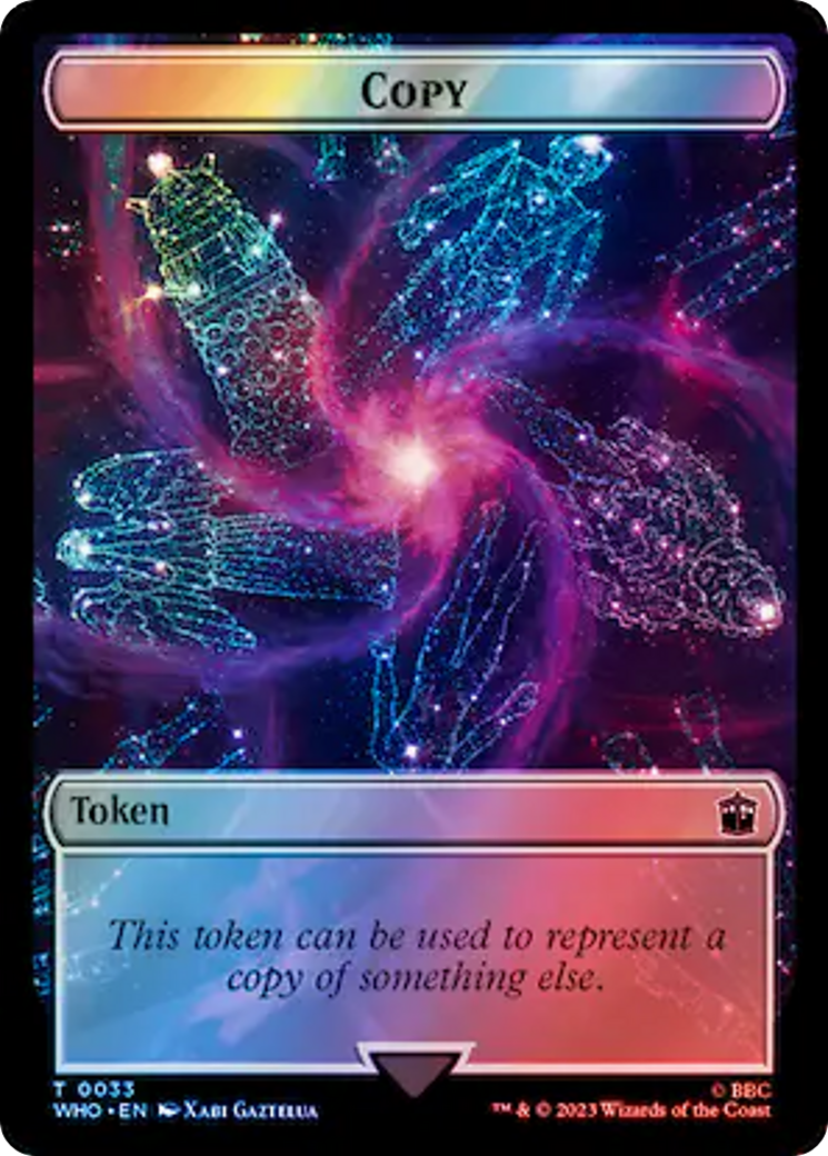 Copy // Clue (0054) Double-Sided Token (Surge Foil) [Doctor Who Tokens] | Galactic Gamez