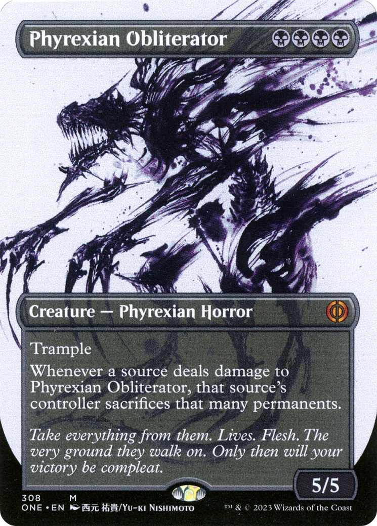 Phyrexian Obliterator (Borderless Ichor) [Phyrexia: All Will Be One] | Galactic Gamez