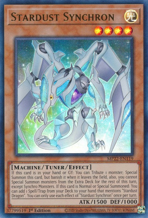 Stardust Synchron [MP22-EN119] Ultra Rare | Galactic Gamez