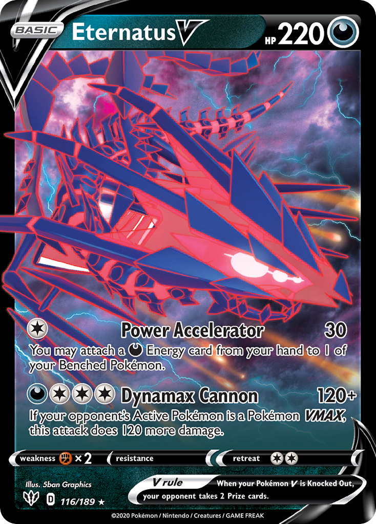 Eternatus V (116/189) (Jumbo Card) [Sword & Shield: Darkness Ablaze] | Galactic Gamez