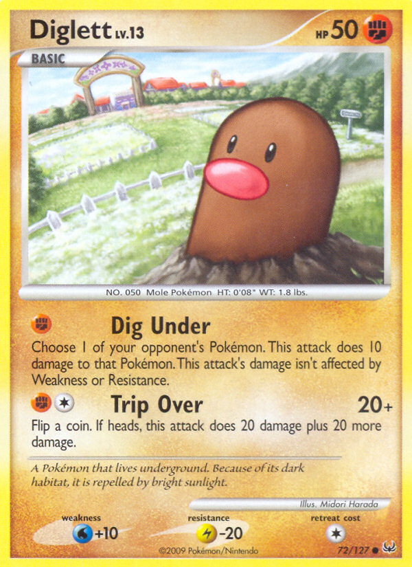 Diglett (72/127) [Platinum: Base Set] | Galactic Gamez