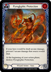 Pyroglyphic Protection (Red) [EVR131] (Everfest)  1st Edition Rainbow Foil | Galactic Gamez