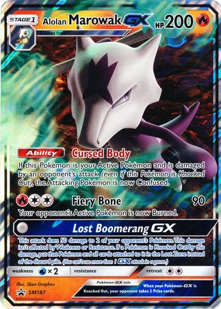 Alolan Marowak GX (SM187) (Jumbo Card) [Sun & Moon: Black Star Promos] | Galactic Gamez