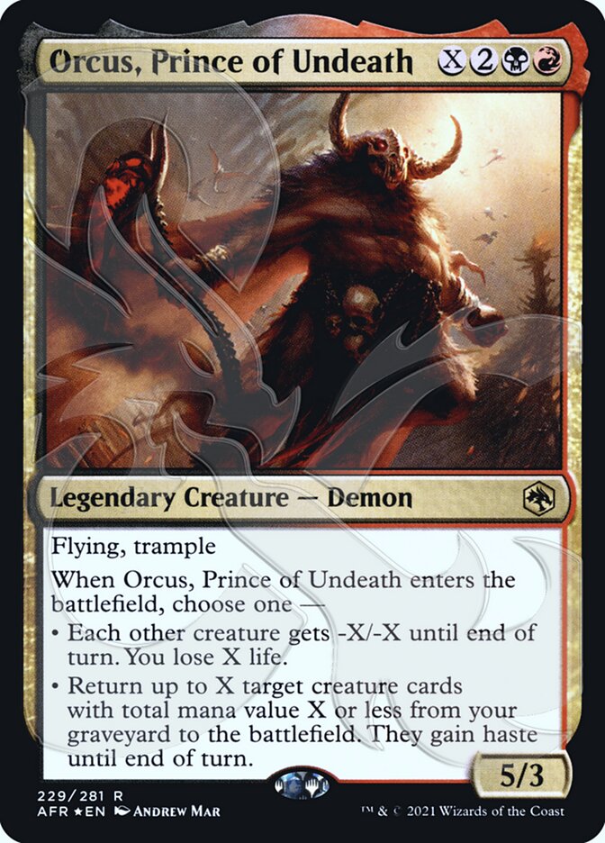 Orcus, Prince of Undeath (Ampersand Promo) [Dungeons & Dragons: Adventures in the Forgotten Realms Promos] | Galactic Gamez
