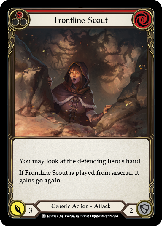 Frontline Scout (Red) (Rainbow Foil) [MON272-RF] 1st Edition Rainbow Foil | Galactic Gamez