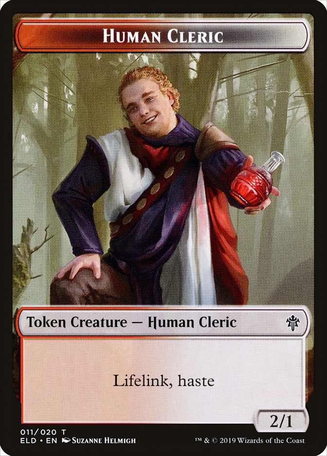 Human Cleric [Throne of Eldraine Tokens] | Galactic Gamez