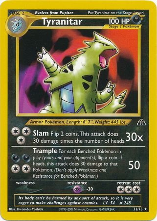 Tyranitar (31/75) [Neo Discovery Unlimited] | Galactic Gamez