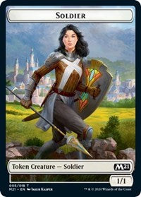 Soldier // Weird Double-sided Token [Core Set 2021 Tokens] | Galactic Gamez